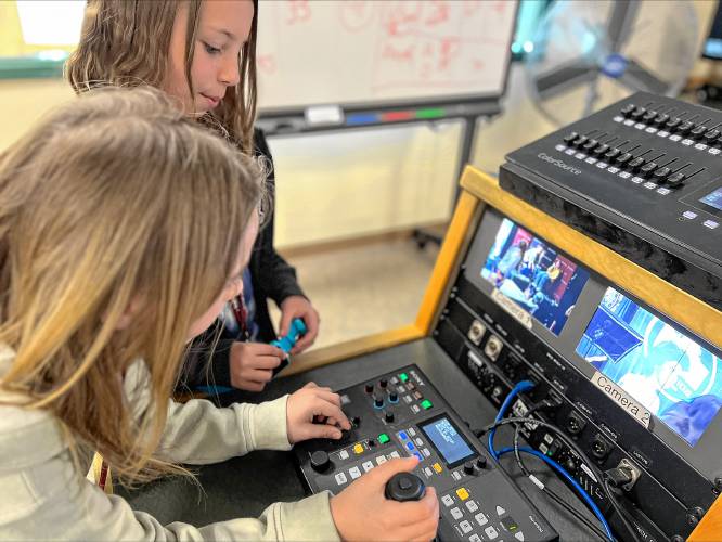 Rindge Memorial School students got the opportunity to record their own stories in the form of a podcast at the Franklin Pierce University Fitzwater Center.