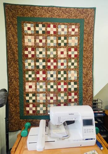 Kerry Christophers’ first-ever quilt. 