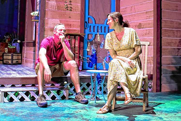 Ian Merrill Peakes and Karen Peakes play neighbors with a growing relationship in the Peterborough Players 2023 production of 
