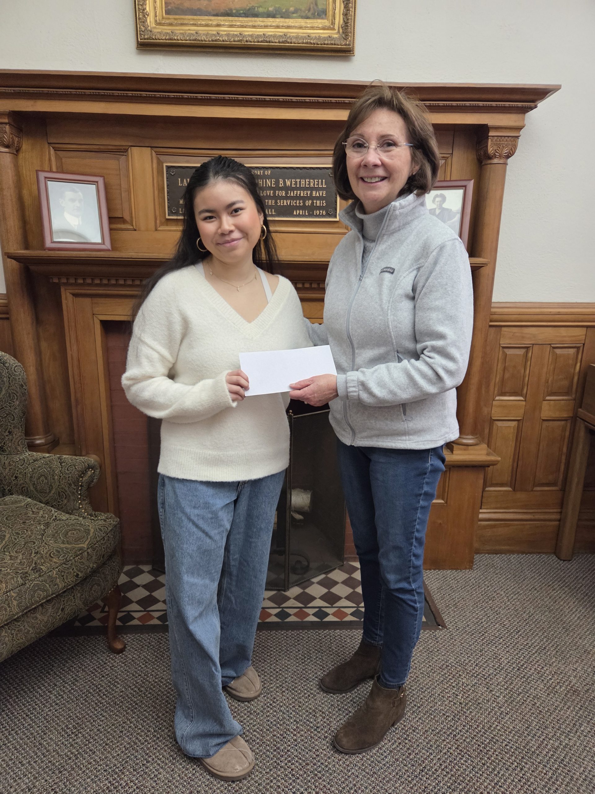 Scholarship winner gives progress report