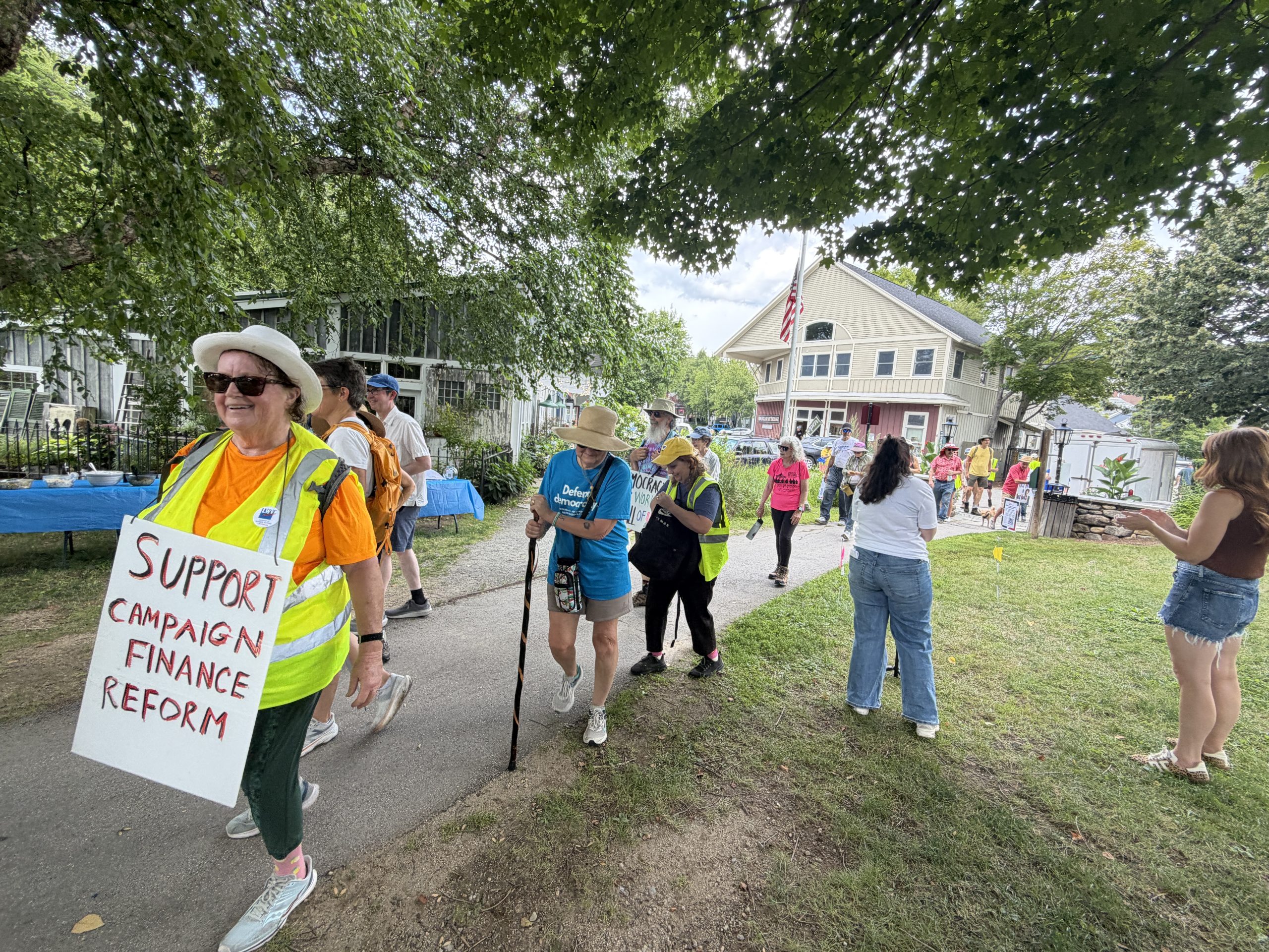 Thirty walkers honor Granny D legacy in Dublin and Peterborough - Monadnock Ledger-Transcript